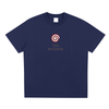 Mystic Spiral Eye unisex graphic tee with streetwear design, blue