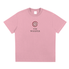 Mystic Spiral Eye unisex graphic tee with streetwear design, pink