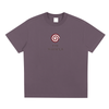 Mystic Spiral Eye unisex graphic tee with streetwear design, plum purple