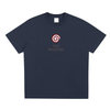 Mystic Spiral Eye unisex graphic tee with streetwear design, midnight blue
