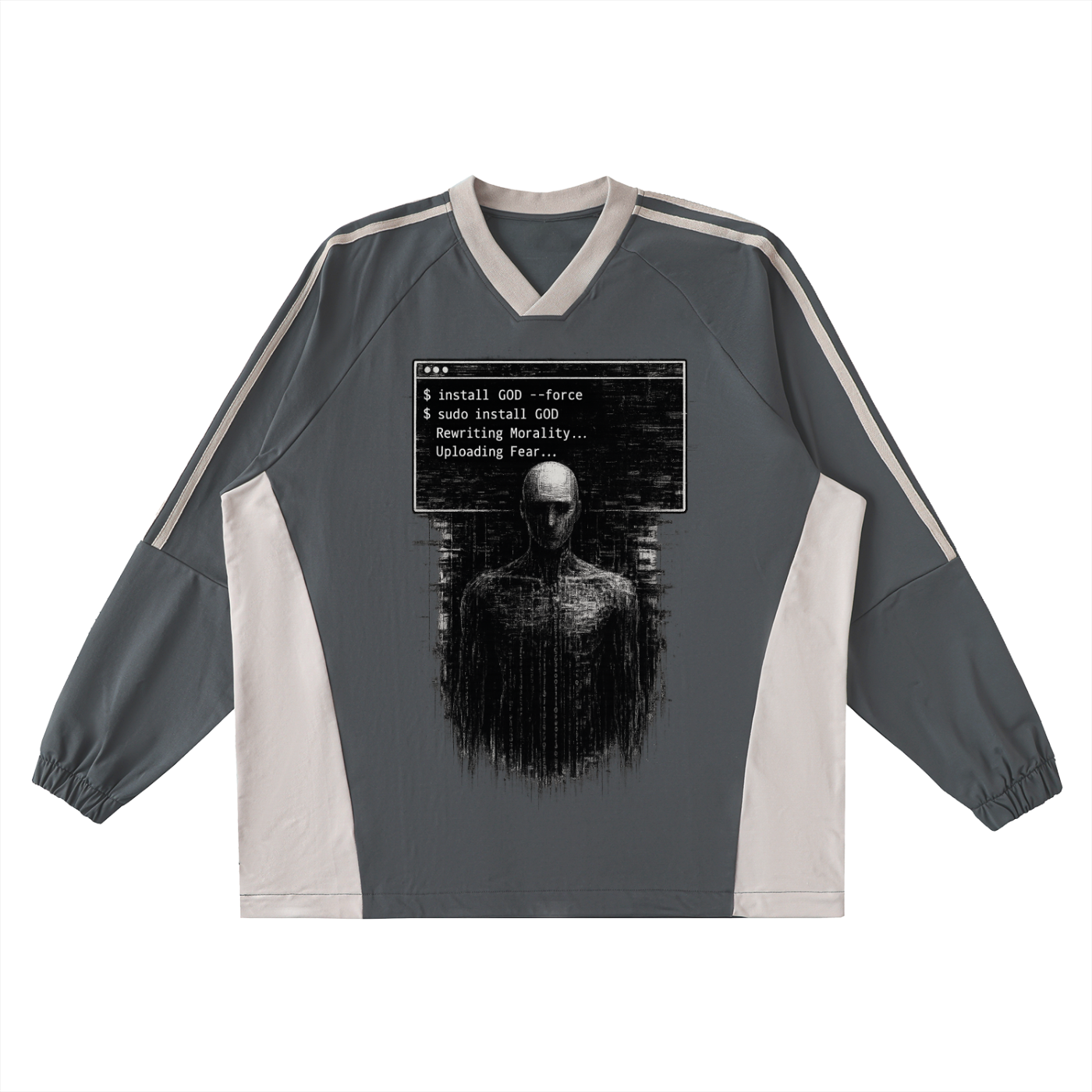 Install Fear – Graphic Track Jacket, Cyberpunk Streetwear