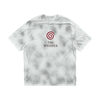 Mystic Spiral Eye graphic t-shirt in 270g cotton with chest print, white gray