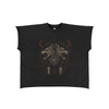 Feral Twin – Sleeveless Cropped Graphic T-Shirt for Men | Loose Fit Cotton Streetwear