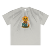 Celestial mage and torch front print on sand black shirt
