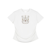 Seraphine – Angelic Bodycon Graphic T-Shirt for Women | White Cotton Summer Streetwear
