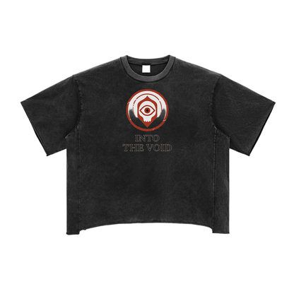 Voidcaller graphic tee with eye emblem and bold streetwear design, black