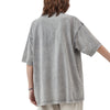 Mystic – Washed Snow Cotton Graphic T-Shirt for Men | Loose Fit Streetwear Tee