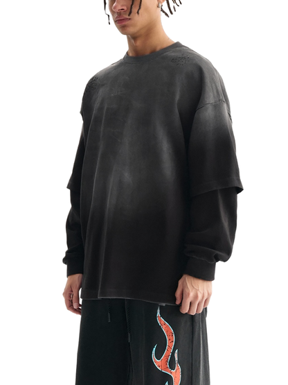 Mystic Spiral Eye Long Sleeve Tee – 100% Cotton Graphic Shirt for Men