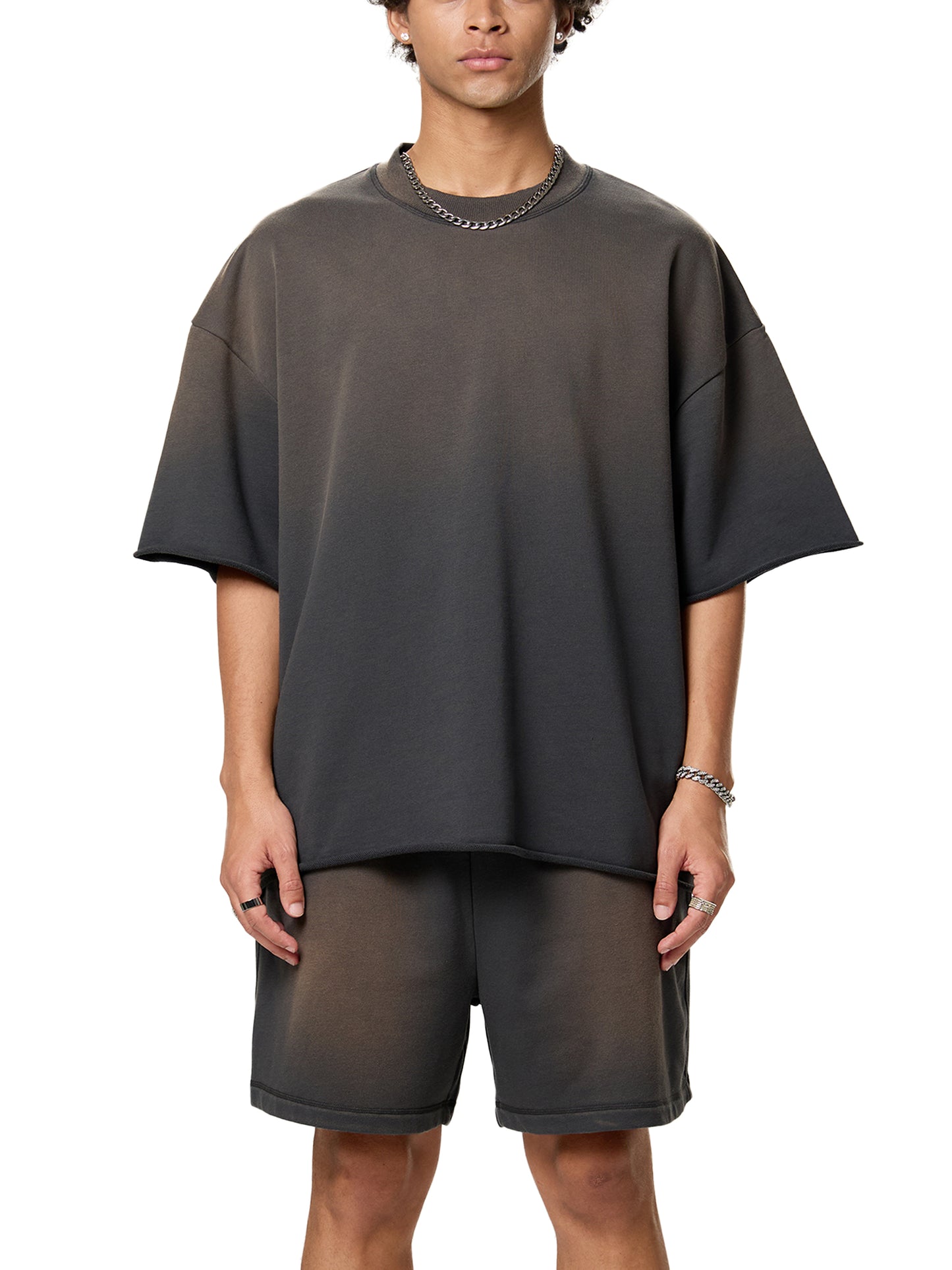 Veil – Thick Cotton Blend Graphic T-Shirt for Men | Handcrafted Oversized Streetwear