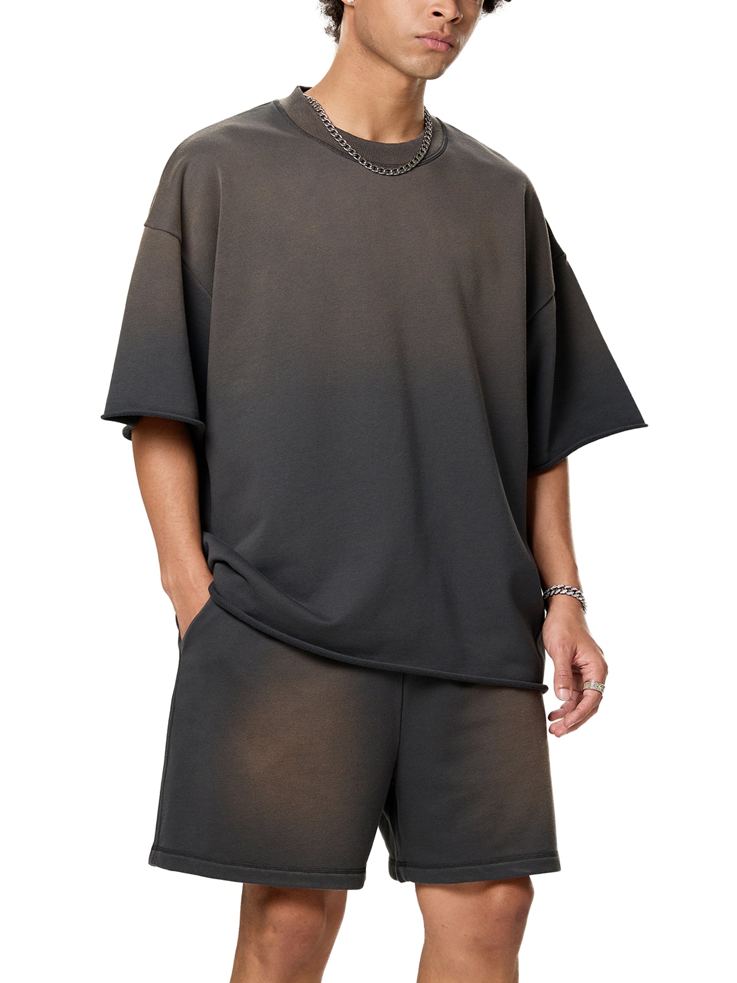 Veil – Thick Cotton Blend Graphic T-Shirt for Men | Handcrafted Oversized Streetwear