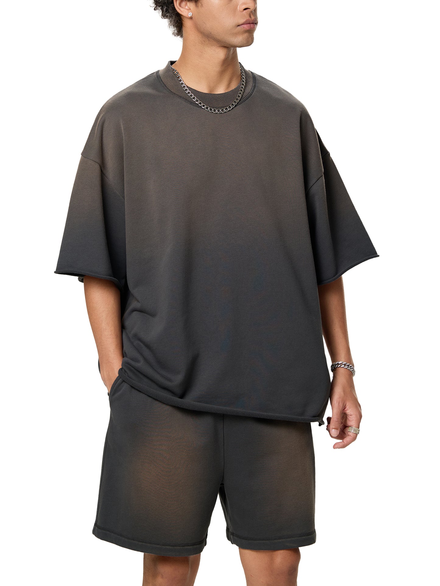 Veil – Thick Cotton Blend Graphic T-Shirt for Men | Handcrafted Oversized Streetwear