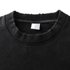 Silent Bloom – Washed Thick Cotton Graphic T-Shirt for Men | Oversized Vintage Streetwear