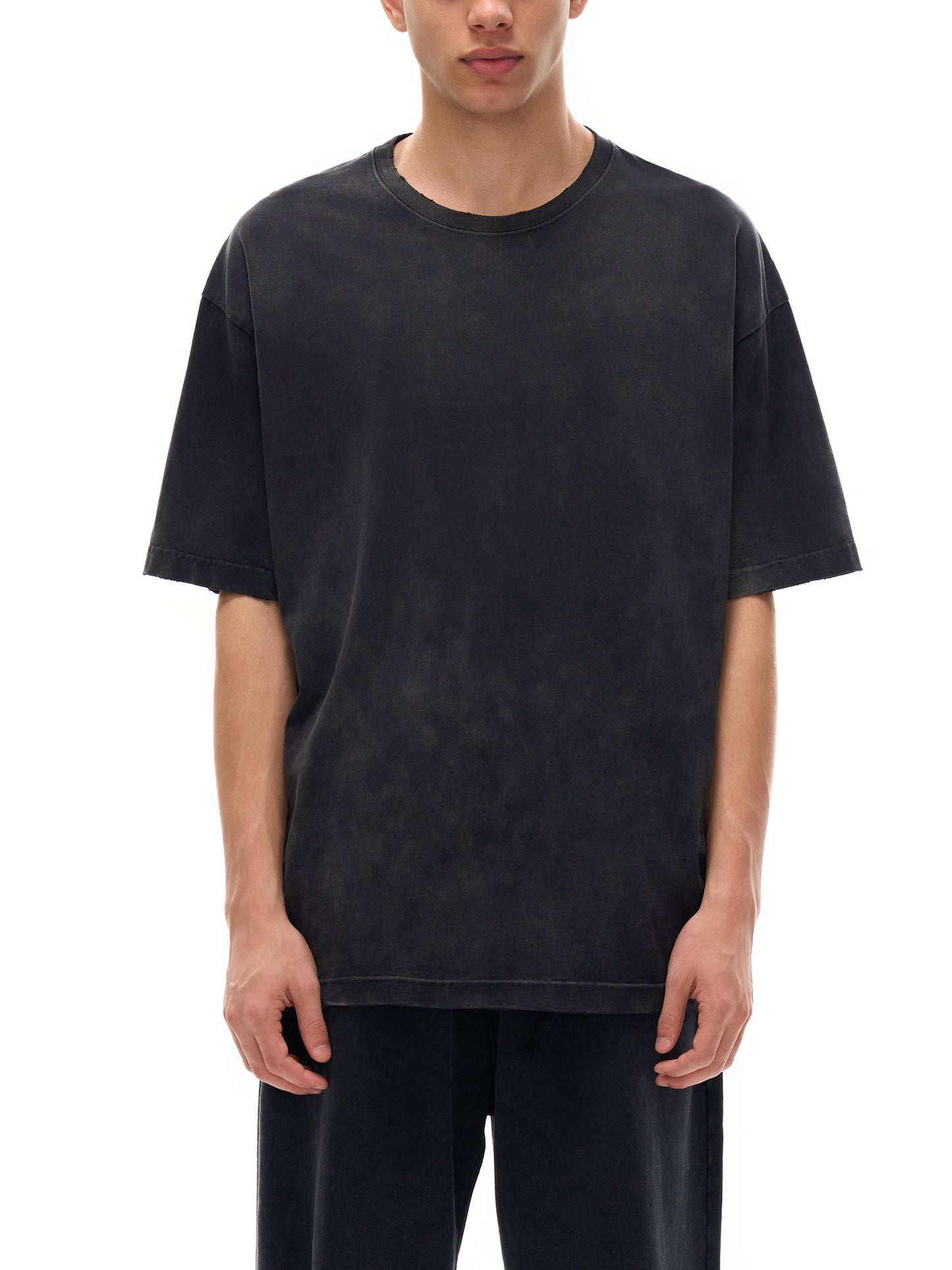 The Sage Vintage Washed Hand-Frayed T-Shirt