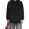 Snow Washed Loose Cotton Hoodie