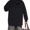Snow Washed Loose Cotton Hoodie